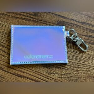 Color Street Iridescent Card Holder Keychain - Blue Purple